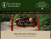 Tablet Screenshot of inntothewoods.com